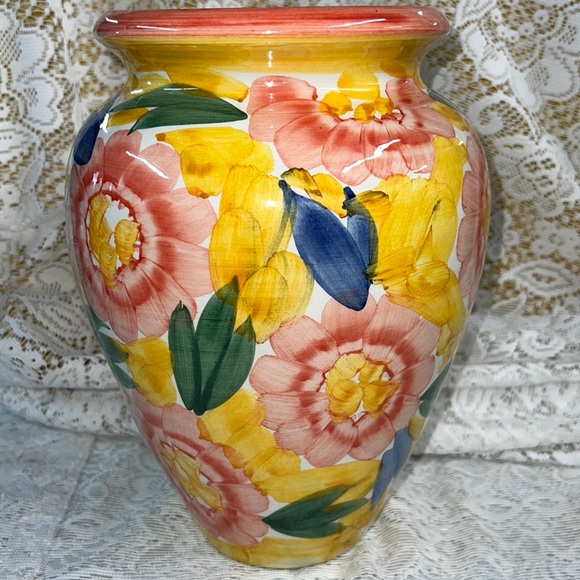 Pottery Barn Accents Vintage Pottery Barn Italy Made Flora Hand